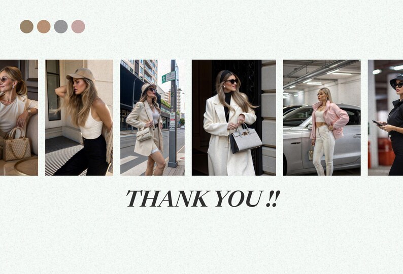 May include: A collage of five images featuring women wearing different outfits. The first image shows a woman wearing a white top and black pants. The second image shows a woman wearing a white top and black pants. The third image shows a woman wearing a beige blazer and white shorts. The fourth image shows a woman wearing a white coat and black pants. The fifth image shows a woman wearing a pink jacket and white pants.