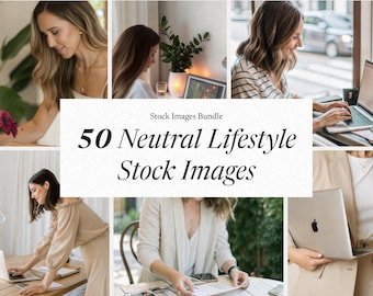 Neutral Lifestyle Stock Images: 50+ Faceless Business Photos (MRR)