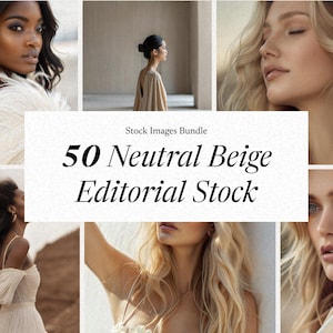 Neutral Aesthetic Stock Photos | Minimalist Faceless Lifestyle & Interior Images | Beige Instagram Content | PLR + MRR