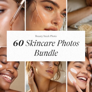 Skincare Stock Photos | Aesthetic Beauty Images | Esthetician & Dermatologist AI Collection | Realistic AI Stock Bundle