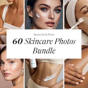 Skincare Stock Photos | Aesthetic Beauty Images | Esthetician & Dermatologist AI Collection | Realistic AI Stock Bundle