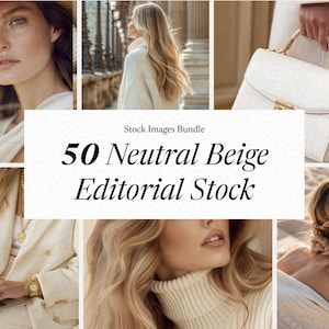 Neutral Aesthetic Stock Photos | Minimalist Faceless Lifestyle & Interior Images | Beige Instagram Content | PLR + MRR