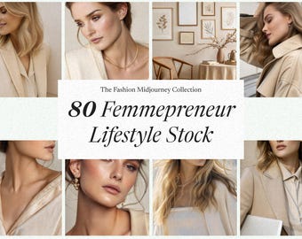 Beige Girl Boss Stock Photos: Neutral Lifestyle Images (MRR+PLR)