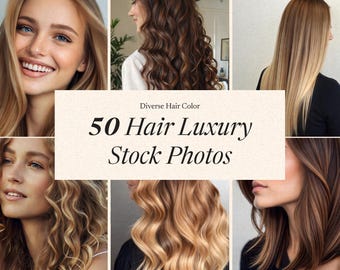 Stockfoto's van luxe haar: branding schoonheidssalon (digitale jpg-download)