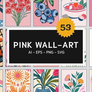 Matisse Print Set: Pink & Orange Gallery Wall Decor (Digital Download)