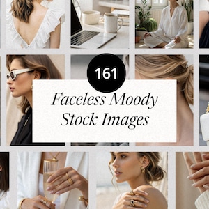 Neutral Girl Boss Aesthetic Stock Photos | Beige And Faceless Marketing Images | PLR & MRR