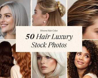 Stockfoto's van luxe haar: branding schoonheidssalon (digitale jpg-download)