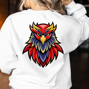 Colorful Eagle SVG: Patriotic America Clip Art (Digital Download)