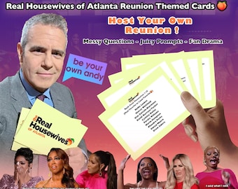 Real Housewives Of Atlanta Reunion Cards: Bravo Inspired Watch Party Game (Digital Download) RHOA Reunion