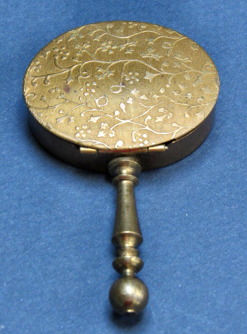 Antique Brass Silent Butler Personal Ashtray Etsy