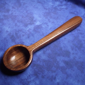 2 Tablespoon  - Measuring spoon - coffee scoop - Hand carved from black walnut wood ( Long handle 2 tablespoon)