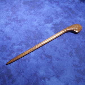 Hair stick - Shawl pin - Handcarved from black walnut wood  7 inch