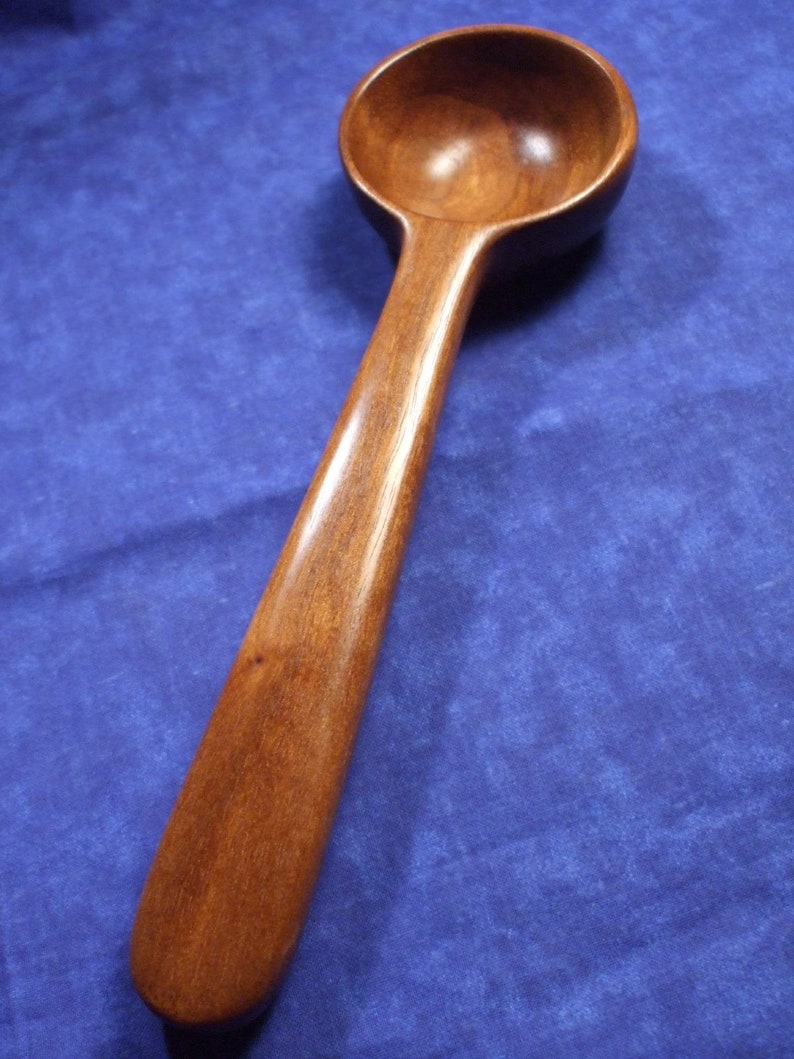 Long handle 2 tablespoon 2 Tablespoon Hand carved from black walnut wood Measuring spoon coffee scoop