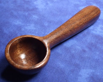 Coffee scoop - 1.5 teaspoon- Half Tablespoon - Measuring spoon - Hand carved in black walnut wood