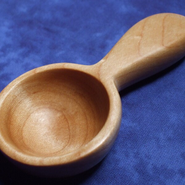 Coffee Scoop Hand carved in hard maple wood