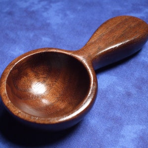 Coffee Scoop Hand carved in black walnut wood