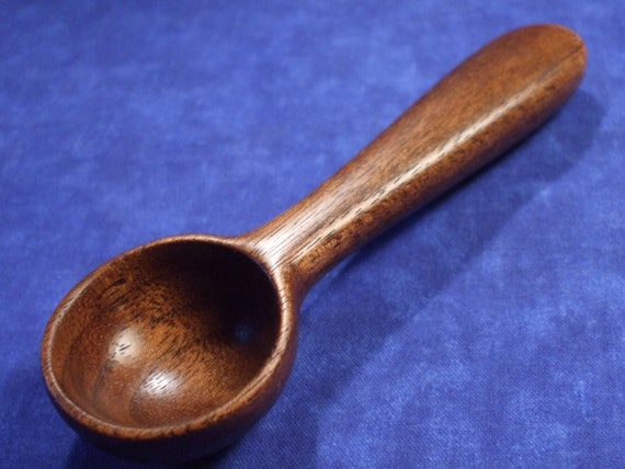 Measuring Spoon Half Tablespoon Hand Carved In Black Walnut Etsy