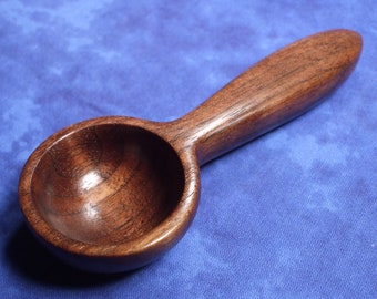 Coffee scoop - Tablespoon - Measuring spoon - Hand carved in black walnut wood (   1 Tbs )