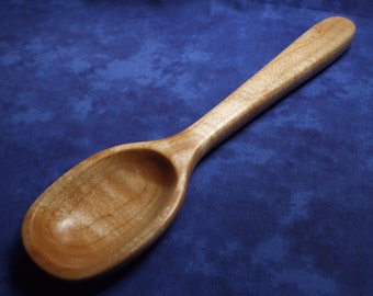 Mixing spoon - Hand carved from figured hard maple wood