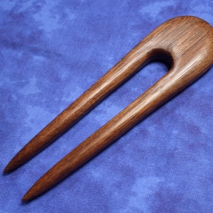 Hair fork - Hair accessories- hand carved from black walnut wood 4.5 inch