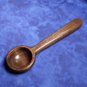 Coffee scoop - Tablespoon - Measuring spoon - Hand carved from black walnut wood ( Long handle 1 tablespoon)