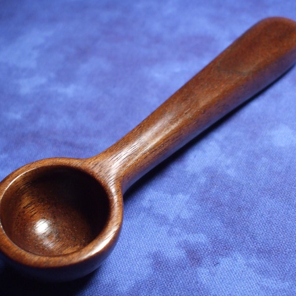 Coffee scoop - Teaspoon - Measuring spoon - Hand carved in black walnut wood medium length  ( 1 tsp )