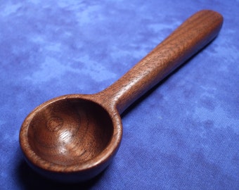 Coffee scoop - Measuring spoon -Long handle - 2 tsp - Hand carved in black walnut wood