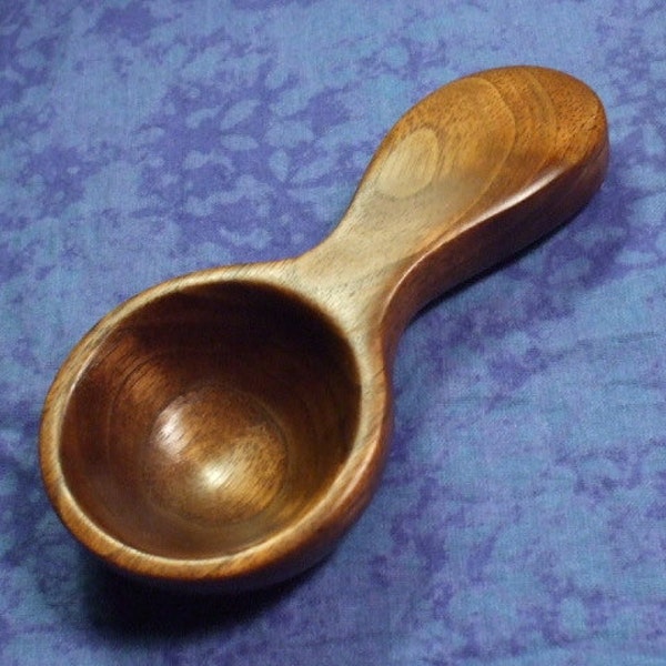 Coffee scoop - Tablespoon - Measuring spoon - Hand carved in black walnut wood (   1 Tbs )