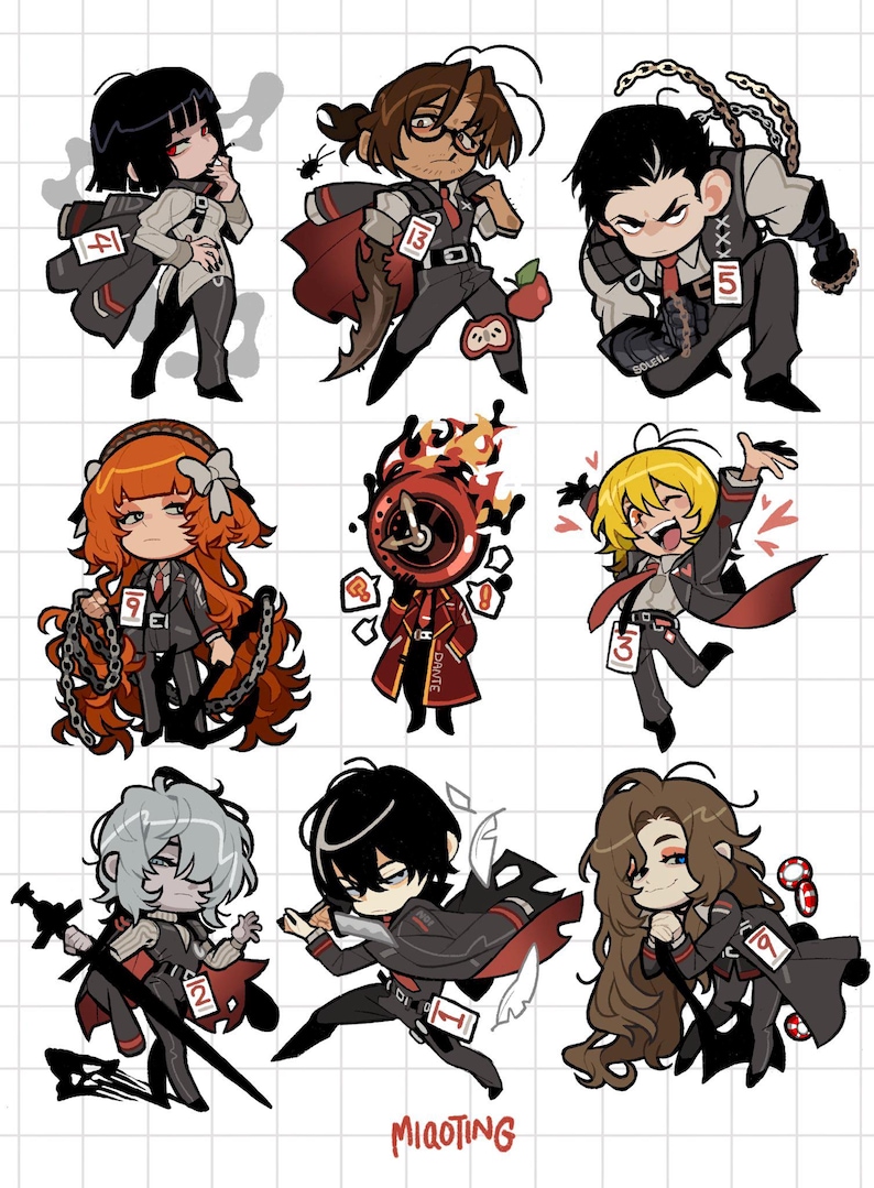 PRE-ORDER Limbus Company double-sided Character charms image 5