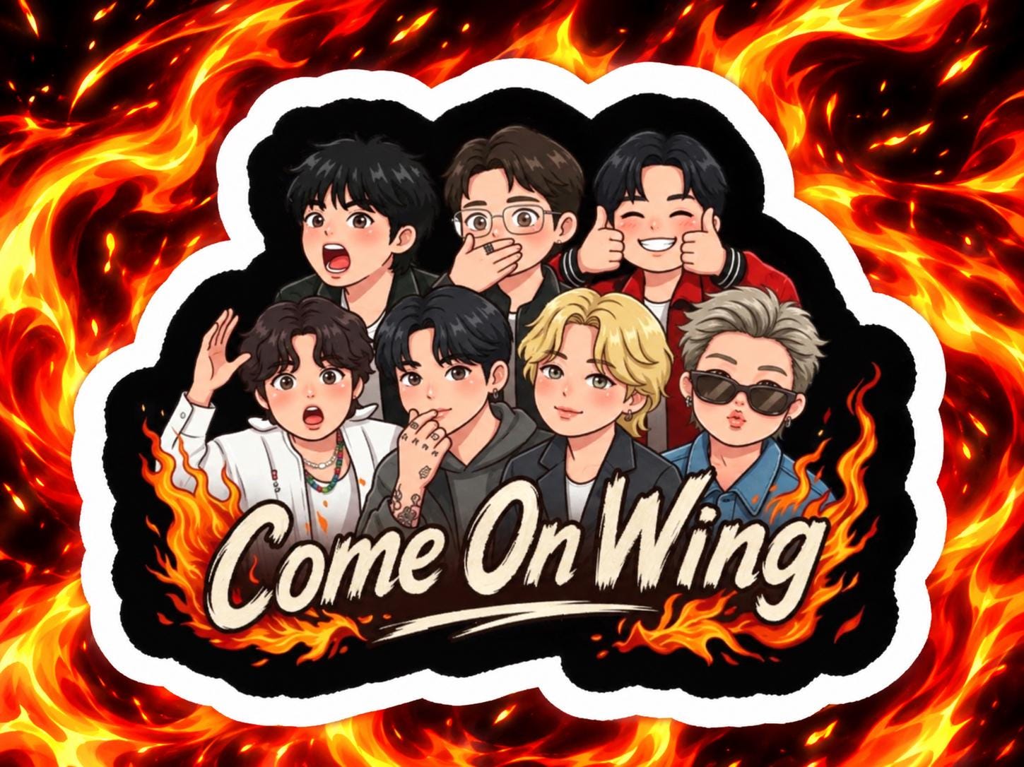 Cmon Wing Jimin Bts - Etsy