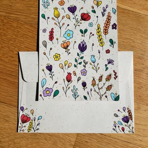 Carte florale unique