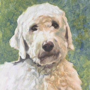 Custom Dog Portrait Oil Painting from Photo, Custom Hand Painted Canvas, Original Oil Painting, Personalized Pet Portraits, Memorial Gift