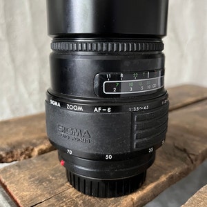 SIGMA ZOOM AF-E Vintage 28-70mm Camera Lens For Minolta Cameras