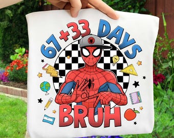 Superhero 100 Days Of School Png, Cartoon School Png, 100 Days Bruh Png, 100 Days Of School Cartoon Png, Superhero Teacher Png, Digital File