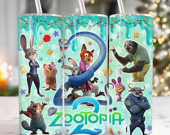 Pareja de película: Conejo y Zorro (vaso de 20 oz) (PNG), Pareja de dibujos animados a juego (PNG), Envoltorio para vaso de San Valentín, Envoltorio para vaso de pareja: Zorro y Conejo