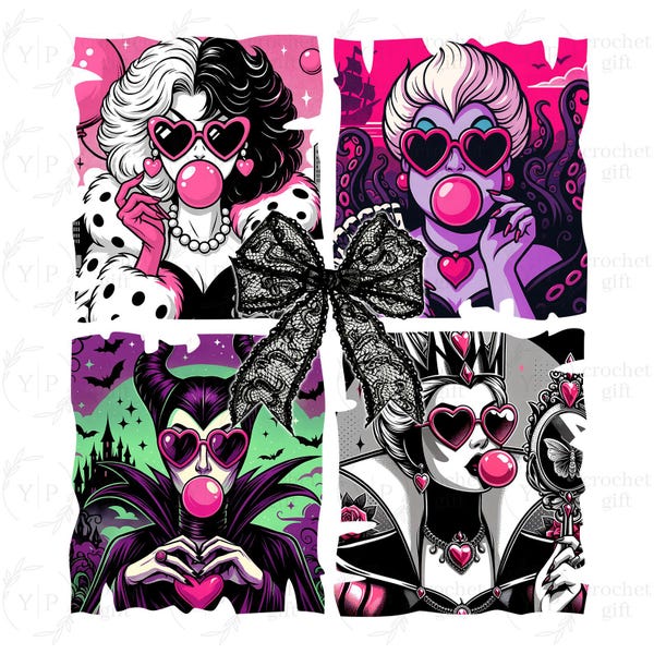 Bruja rosa de Halloween (Png), pandilla de villanos (Png), temporada espeluznante, hermanas brujas (Png), película de miedo (Png), Halloween (Png), personaje de terror (Png)