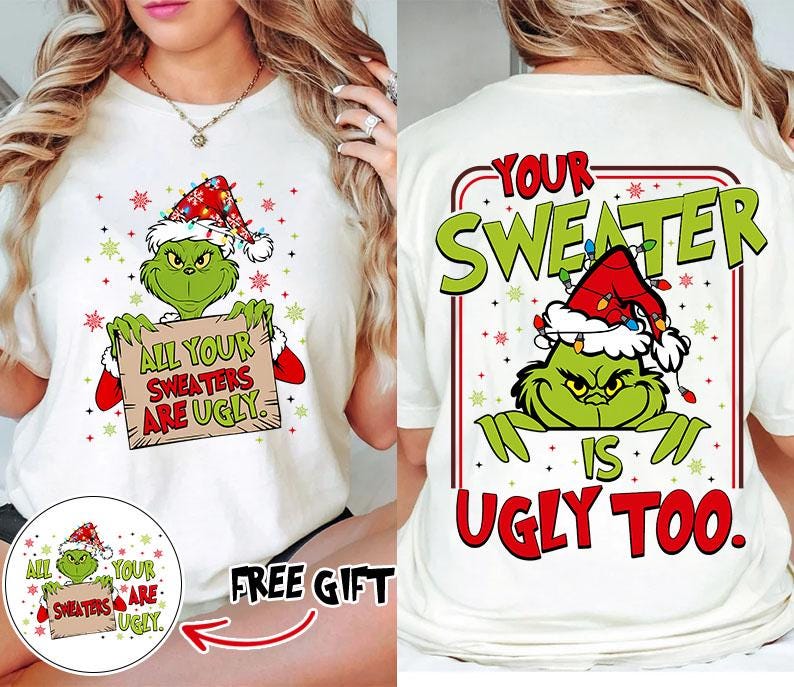 T-shirt Femme Grinch Christmas - Message Drôle 'Sorry I'm A Bit Moody' - Coton 100%, Imprimé En Allemagne