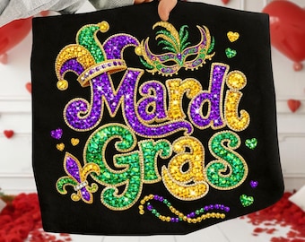 Rhinestone Mardi Gras Png, Preppy Mardi Gras Png, Louisiana Festival Png, Mardi Gras Png, Purple Green Gold Glitter Png, Fleur De Lis png
