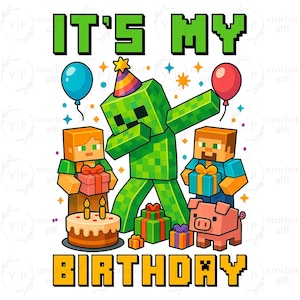 It's My Birthday Png, Family Birthday Png, Gaming Birthday Png, Gamer Birthday, Happy Birthday Png, Game Character Png, Birthday Boy