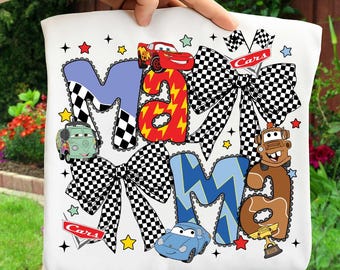 Mama Cartoon Car Movie Png, Cars Mama Png, Cartoon Mama Png, Funny Mom Life Png, Mama Shirt Png, Mama Coquette Bow Png, Mother’s Day Png