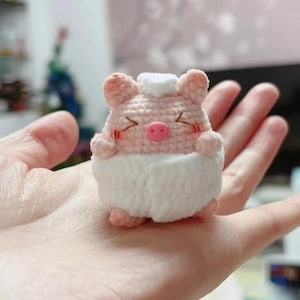 Cute Pig Crochet Pattern, Crochet Pattern Piglet, Pig Amigurumi Crochet Pattern, Crochet Piggy, Pig Amigurumi, Pig Amigurumi PDF Pattern