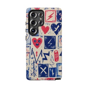 Punk Collage Phone Case| Tough Phone Case| iPhone 16-8, Samsung Galaxy S25- S10