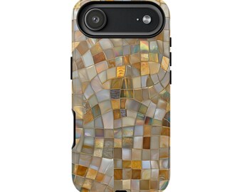 Mosaic Iridescent Phone Case (Printed) | Tough Phone Case| iPhone 17- X, Samsung Galaxy S26- S20 Ultra
