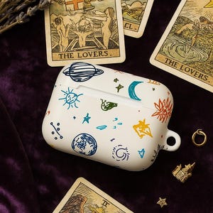 Étui pour AirPods céleste d&#39;astrologie | AirPods générations 1-4 | AirPods Pro Génération 1-2
