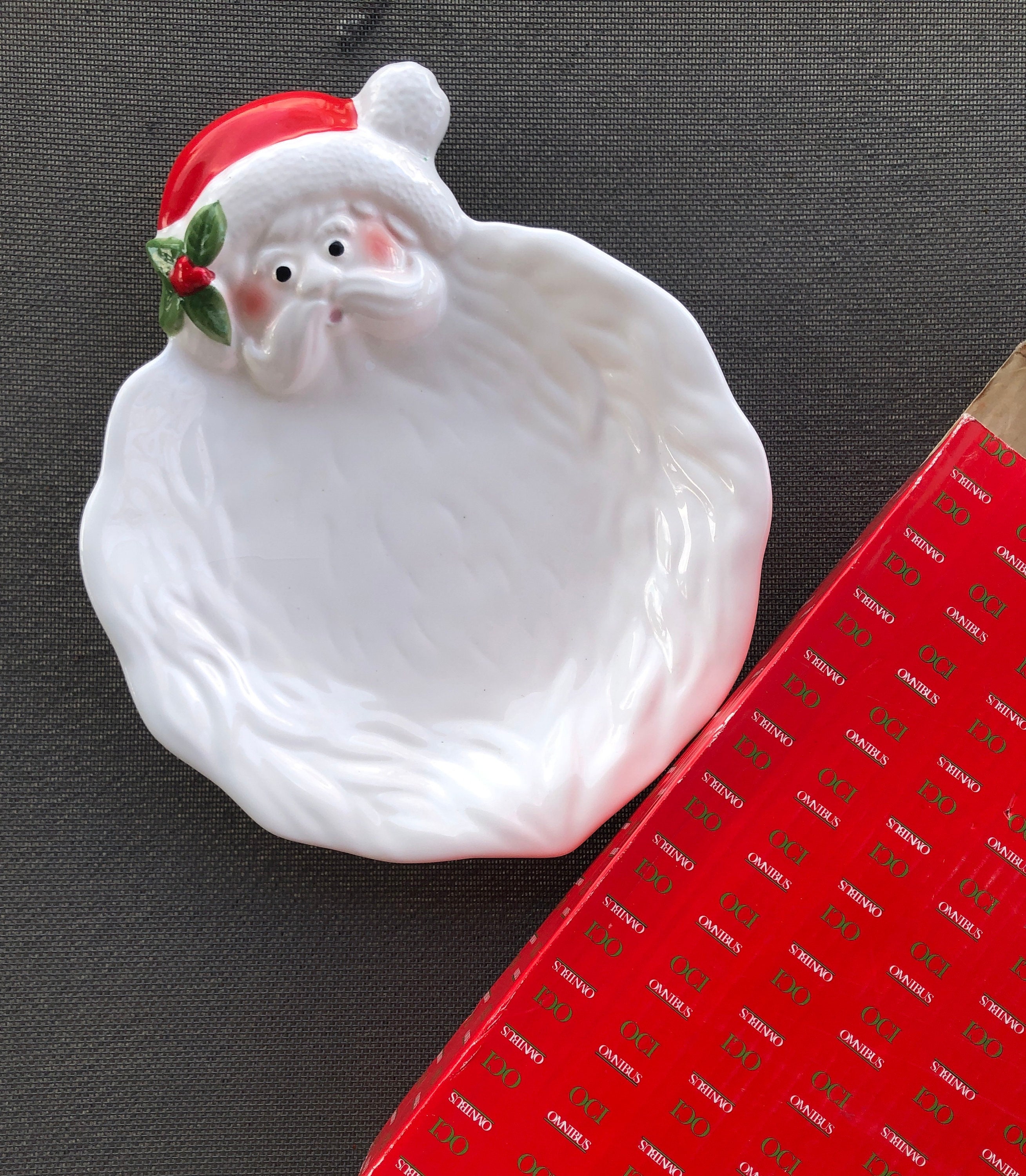 Omnibus/fitz and Floyd Santa Platter, Cookie Plate, Vintage - Etsy