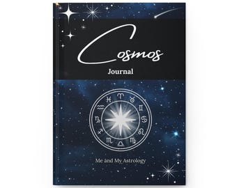 Dziennik w twardej oprawie Cosmos Celestial: Astrologia, notatnik do śledzenia horoskopu urodzeniowego