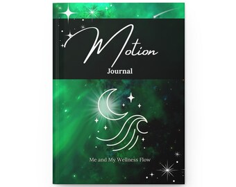 Motion Celestial Hardcover Journal: Wellness Flow, Fitness Planner, Self-Care Notebook