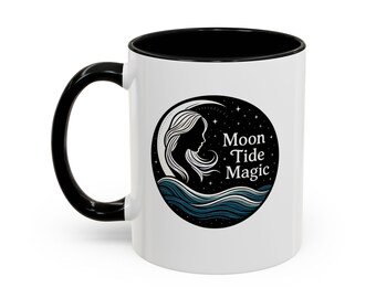 Moon Tide Magic Mug - Guided by Moonlight, Moved by Magic  Celestial Coffee Cup