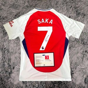 ブカヨ・サカ サイン入りアーセナル ホーム シャツ - Etsy 日本