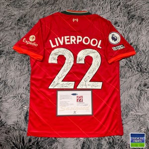 Liverpool FULL 2022 Team SIGNED Signature Jersey/Shirt + COA 21/22